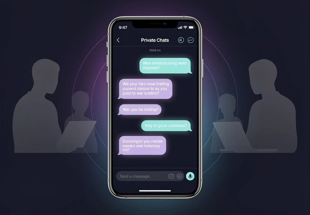 Conversación adulta y respetuosa en un chat discreto